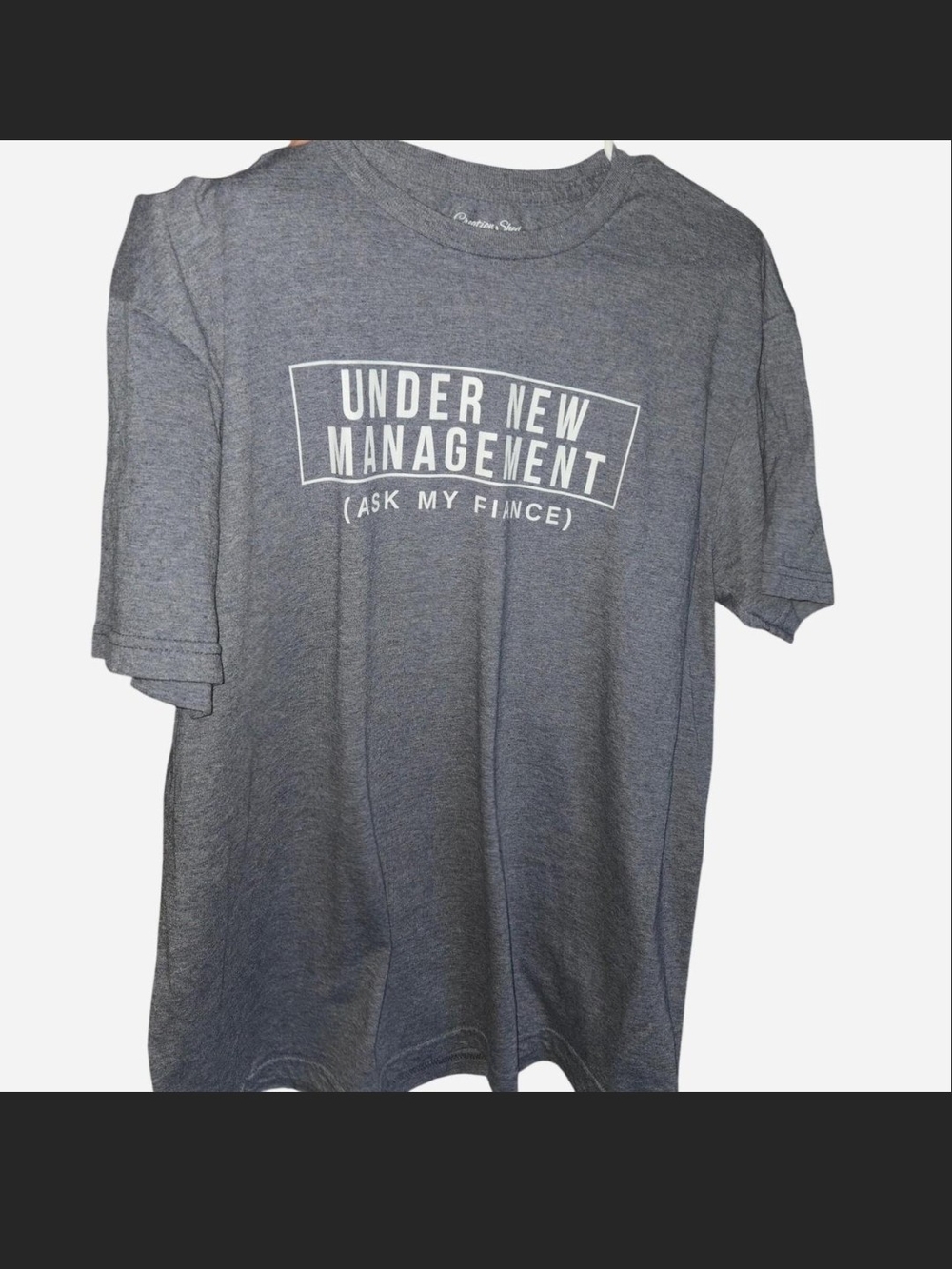 Under New Management Grey Graphic Short Sleeve Tee